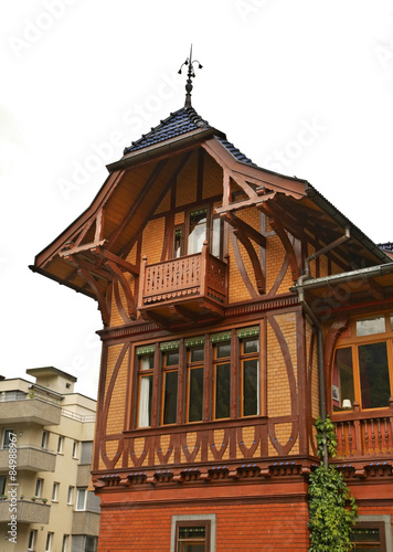 Wooden house in Engelberg. Switzerland