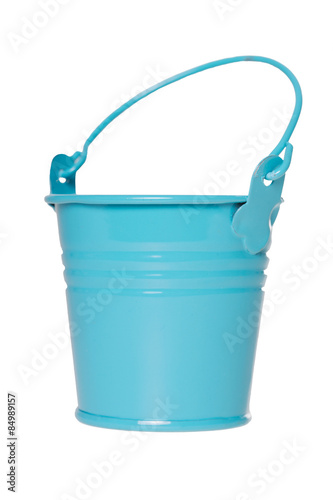 blue bucket / blue bucket isolated on white background