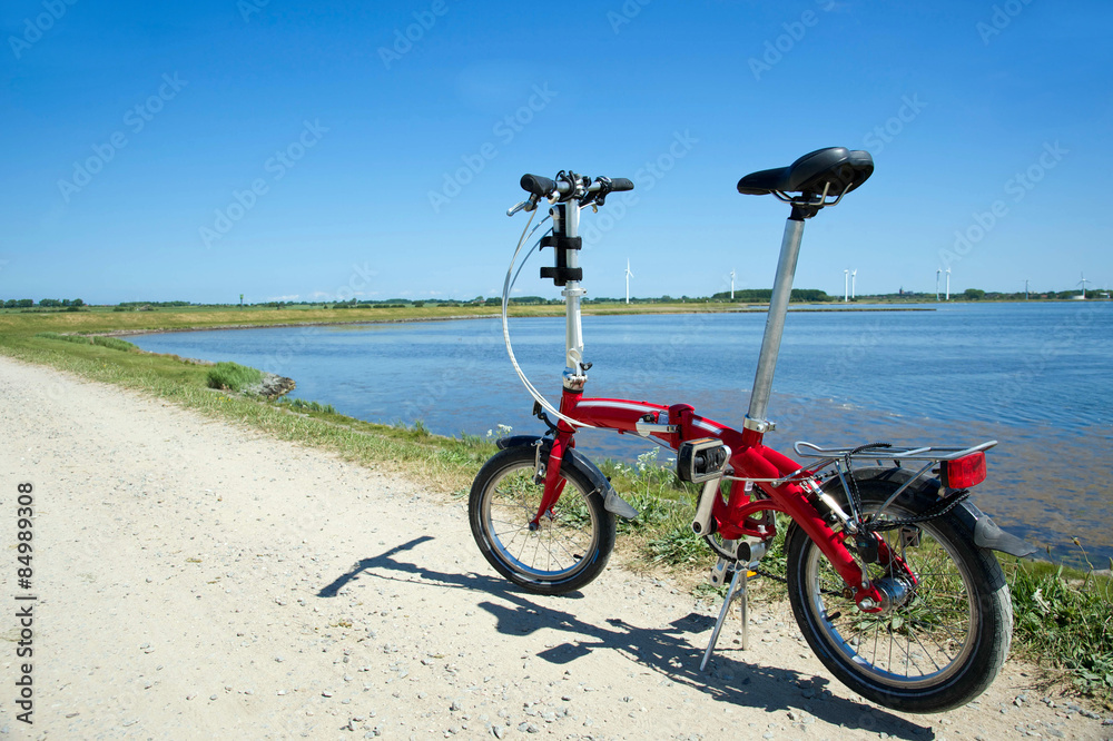Fototapeta premium Klapprad am Binnensee