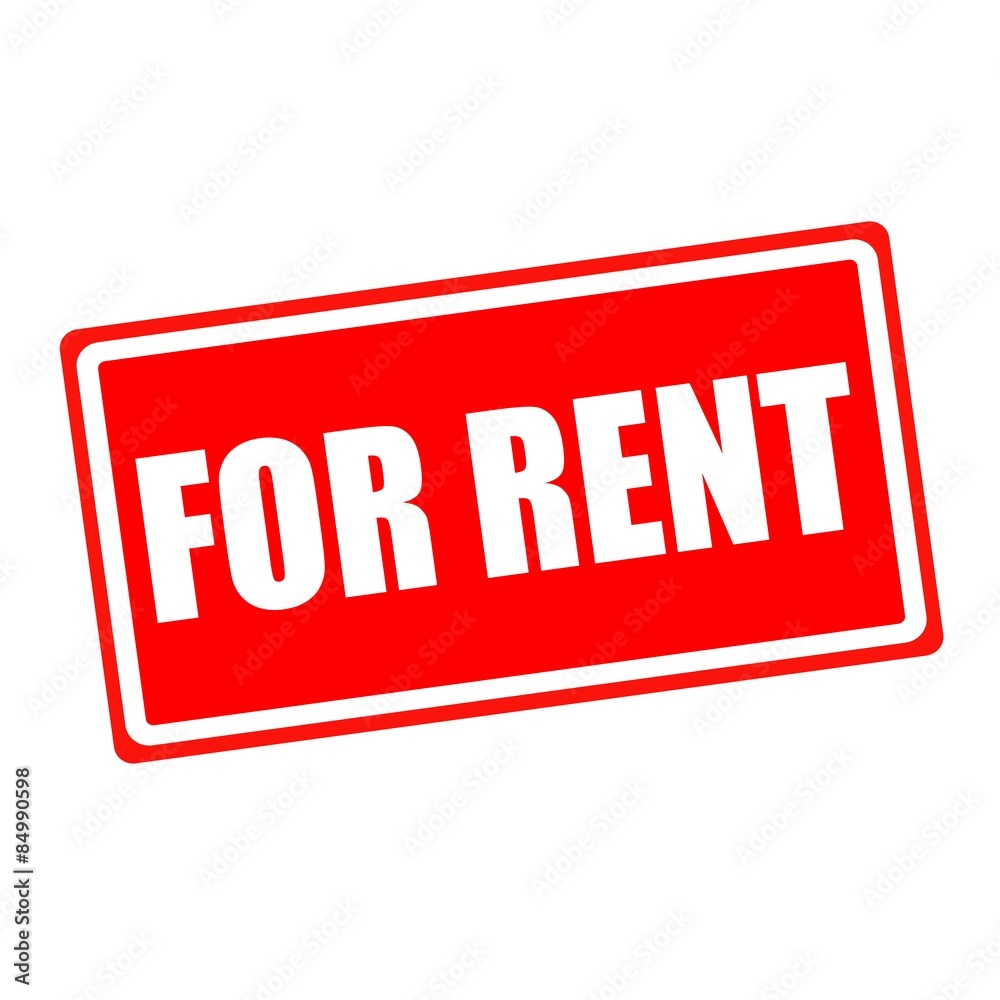 For rent white stamp text on red backgroud For rent white stamp text on red backgroud