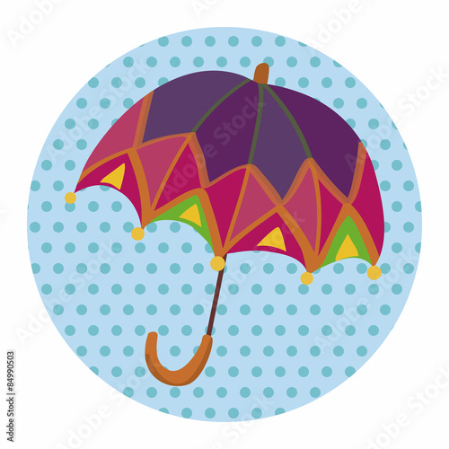 Umbrella theme elemets vector,eps