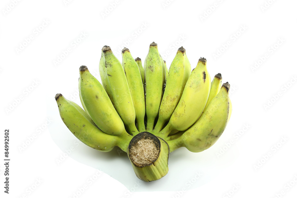bananas at center of white background bananas at center of white background