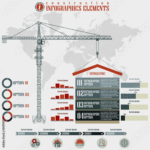 Construction  Infographics elements
