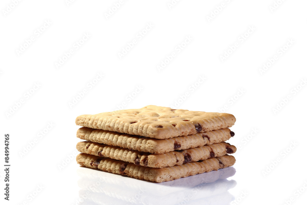 biscuit on white background biscuit on white background