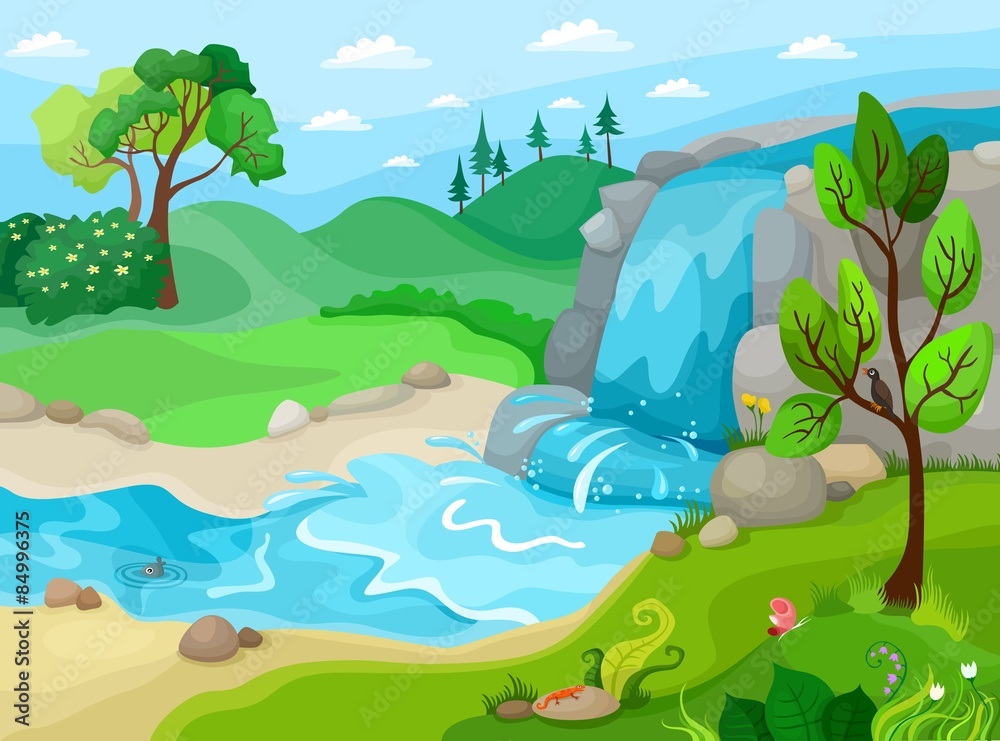 Fototapeta premium vector landscape