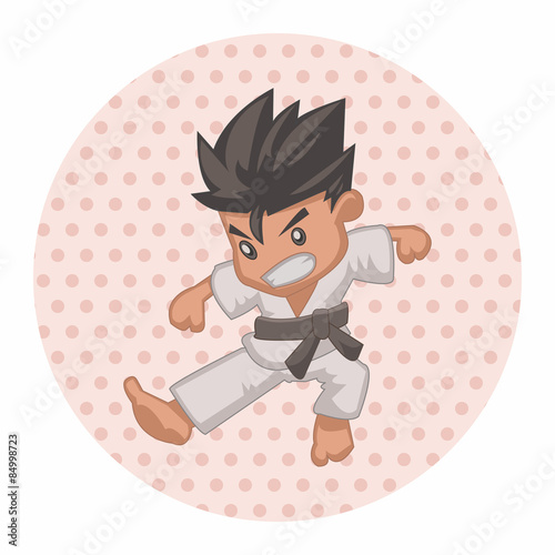 Taekwondo theme elements