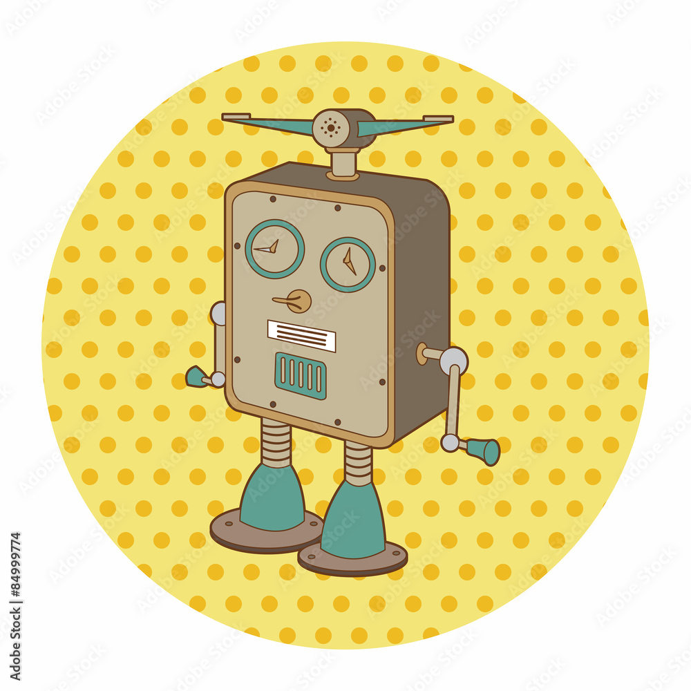 Naklejka premium robot theme elements vector,eps