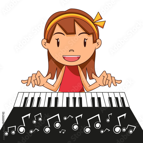 Girl playing piano
