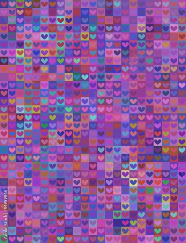 Seamless heart shape image in colorful spectrum © matahiasek