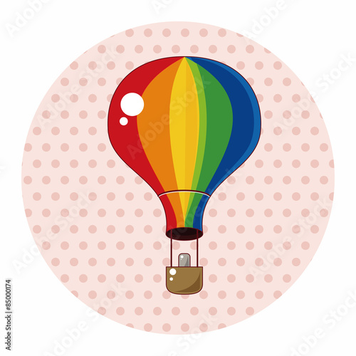 hot air ballon theme elements vector,eps