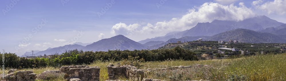 Roman Villa Ruins in Makry Gialos