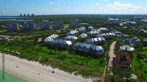 Aerial video Barefoot Beach luxury beachfront estates photo