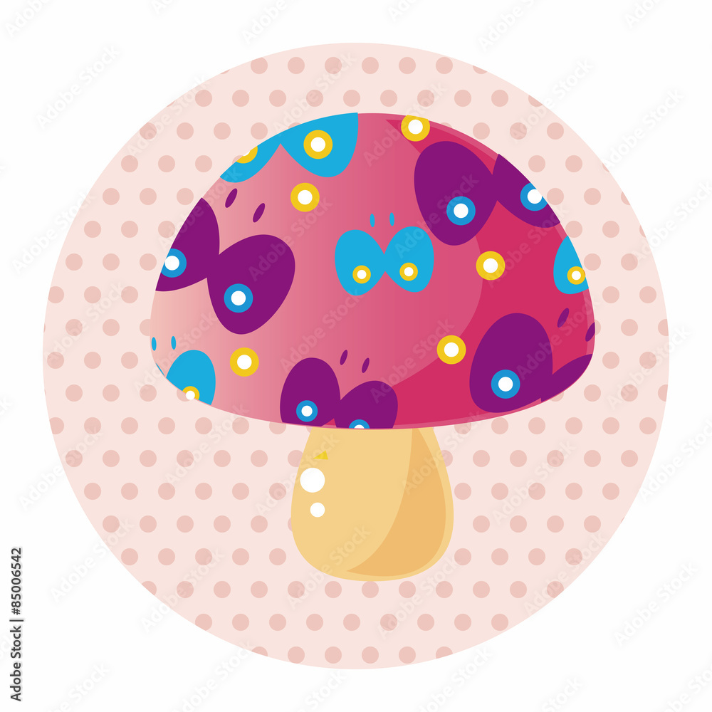 mushroom cartoon theme elements vector,eps mushroom cartoon theme elements vector,eps