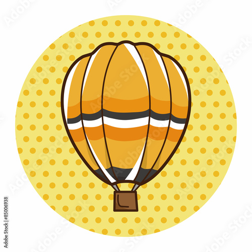 style hot air ballon theme elements vector,eps