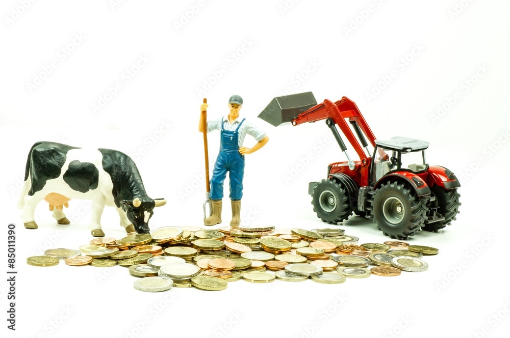Finanzen in der Landwirtschaft, Investition - Subvention, Symbolfoto
