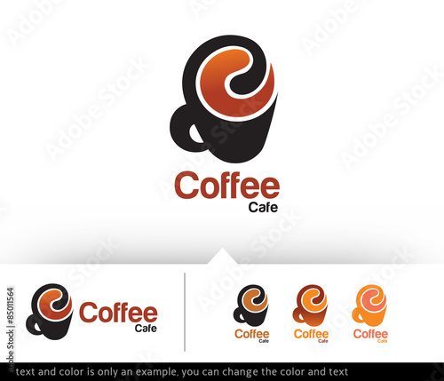 Coffee Cafe Logo Design Template