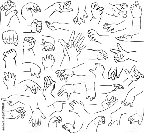Baby Hands Pack Lineart