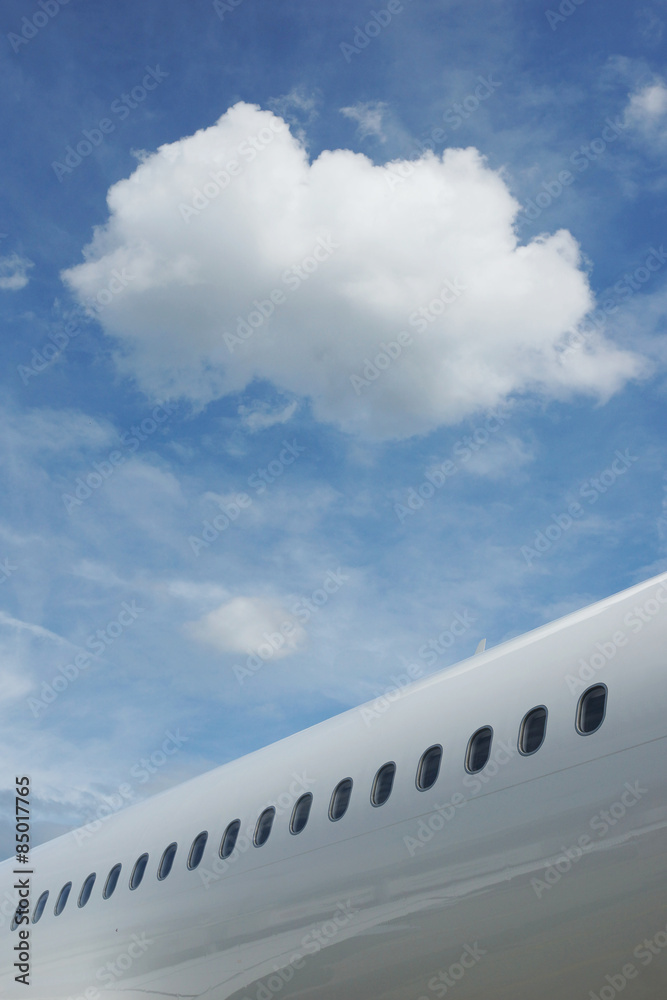 Clouds above a plane