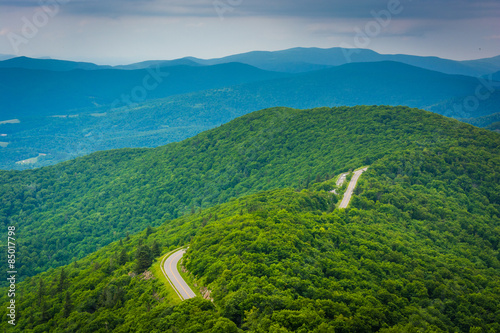 View of the Blue Ridge Mountains from Little Stony Man Mountain,