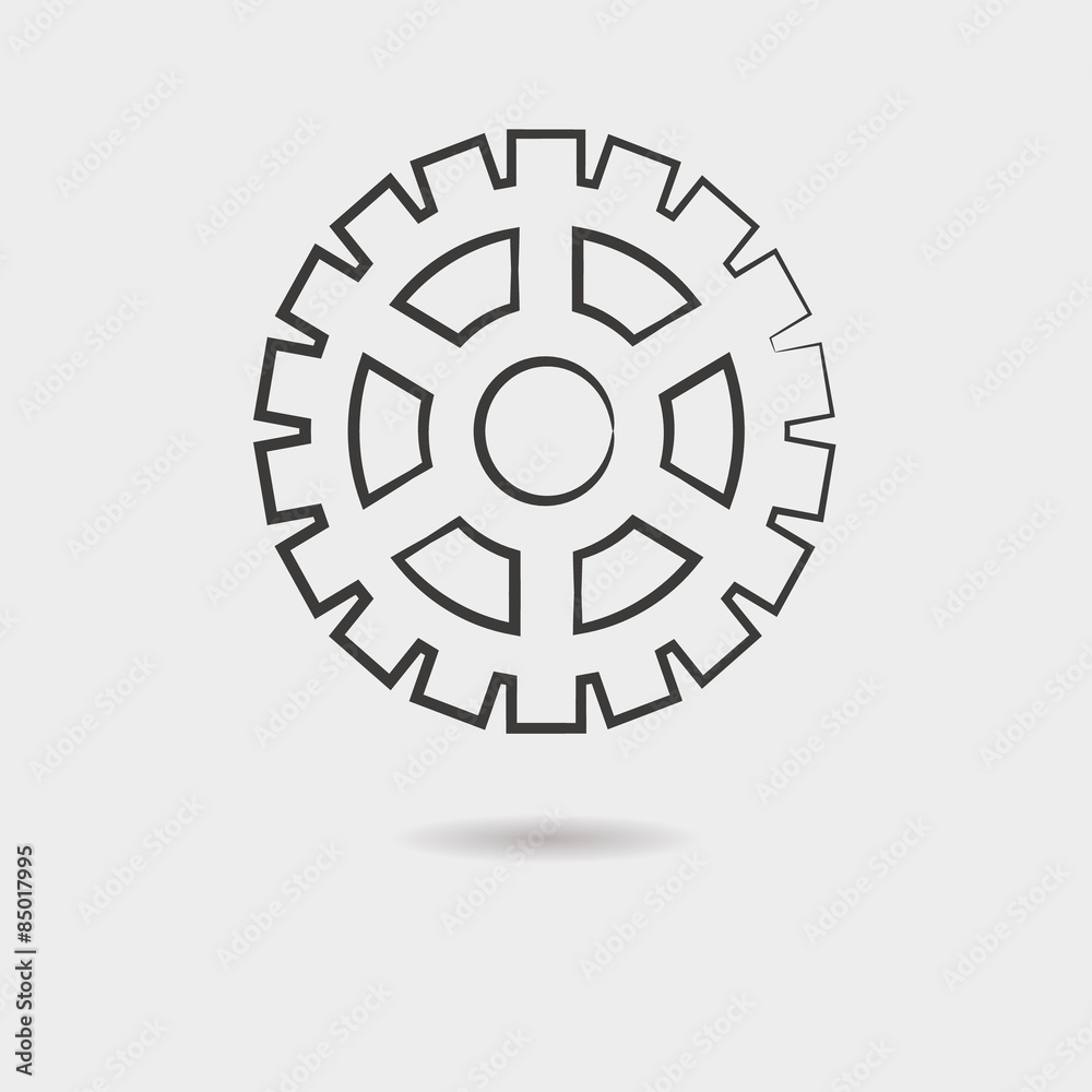 Gear vector icon Gear vector icon