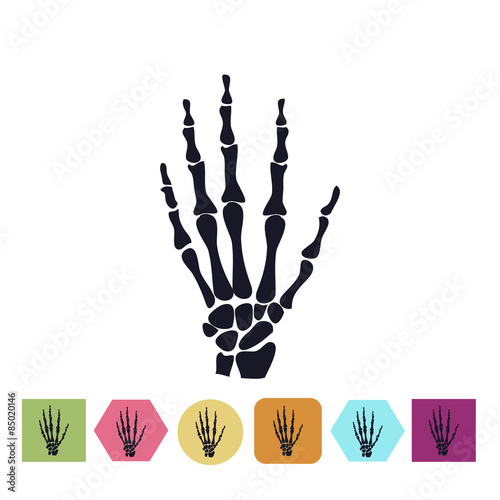 Hand sceleton icon