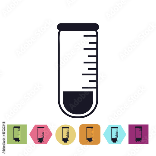 Medical tube icon