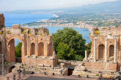 Carta da parati Greek-roman theater, Taormina