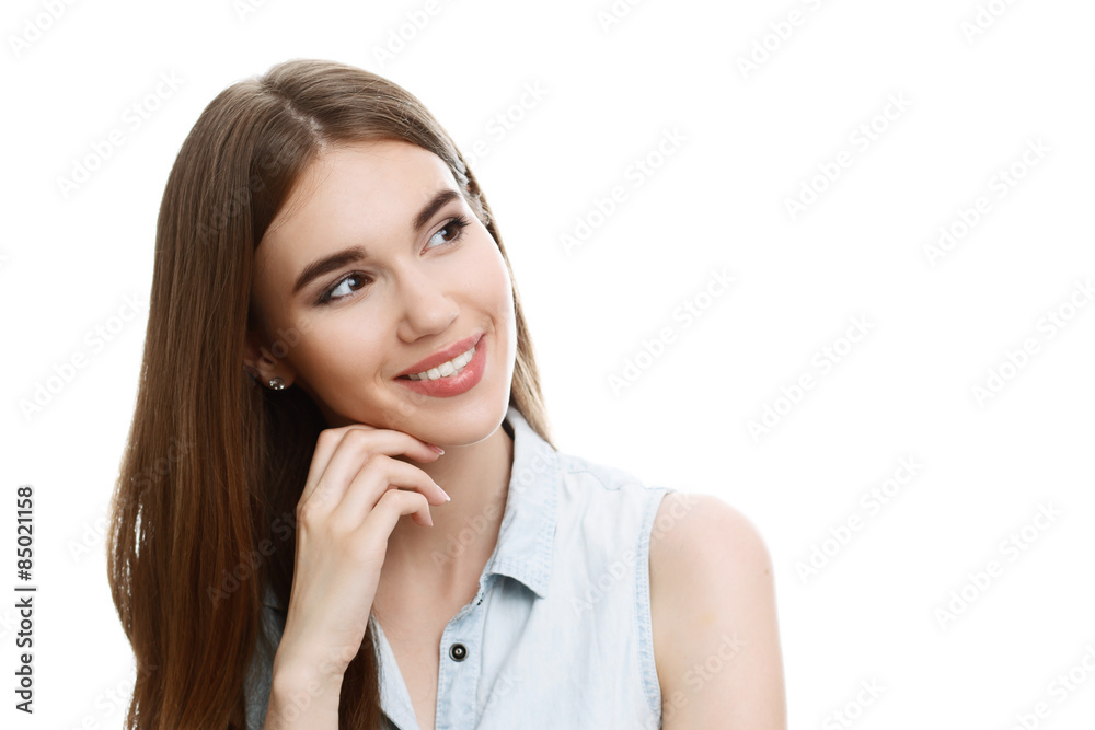 Portrait of a beautiful emotional girl posing Portrait of a beautiful emotional girl posing