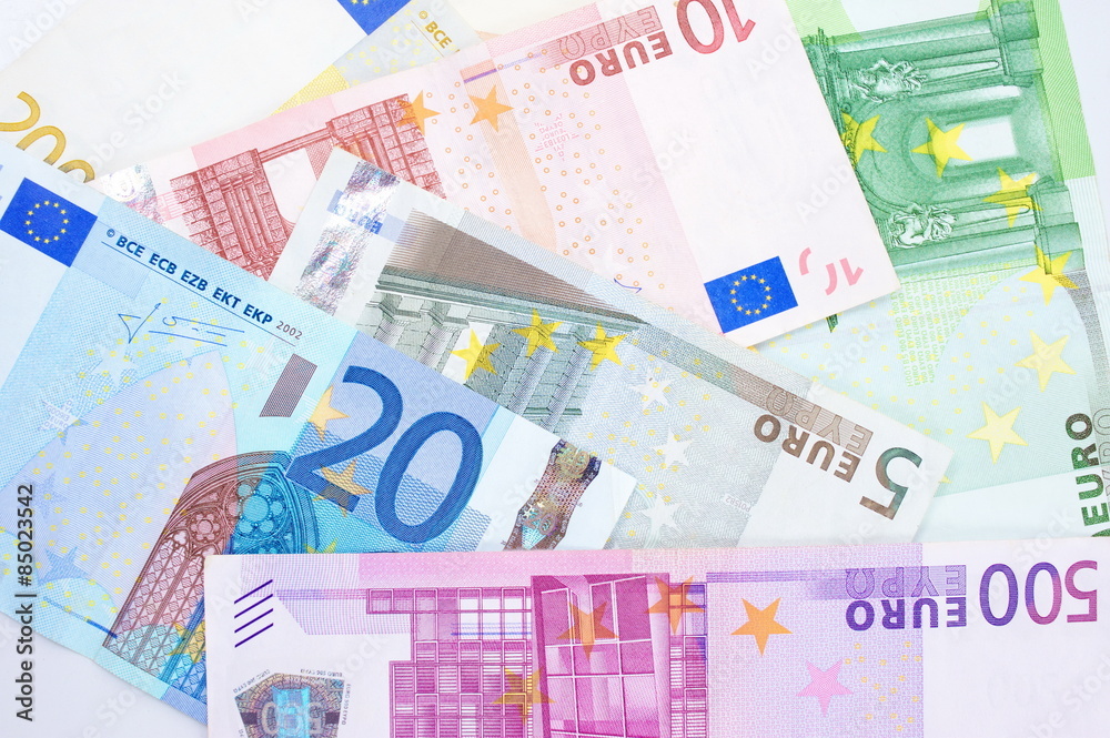 Currency Euro paper note background. Currency Euro paper note background.
