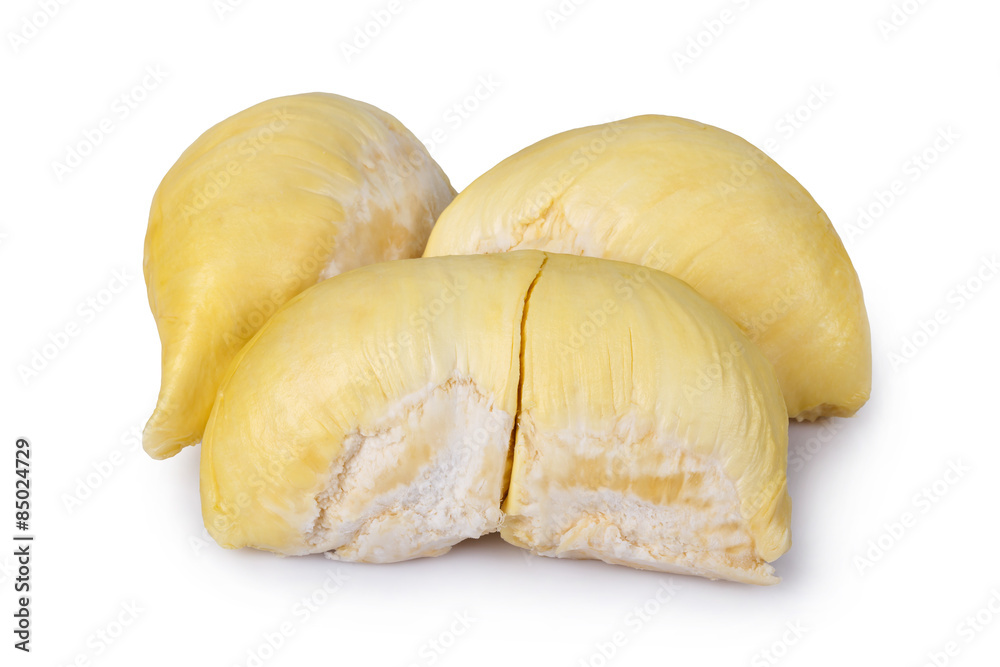 King of fruits, durian on white background King of fruits, durian on white background