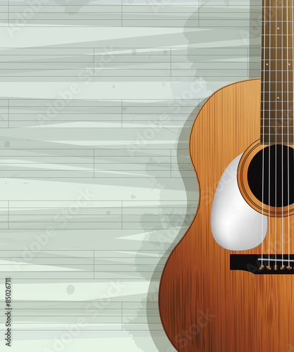 Acoustic guitar card