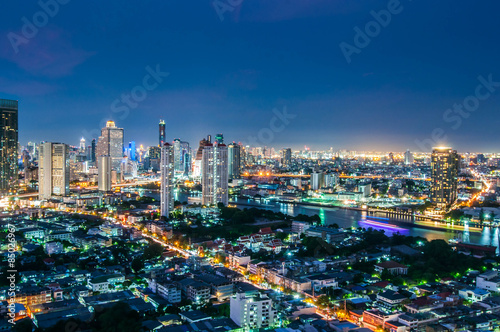 Twilight views bangkok city