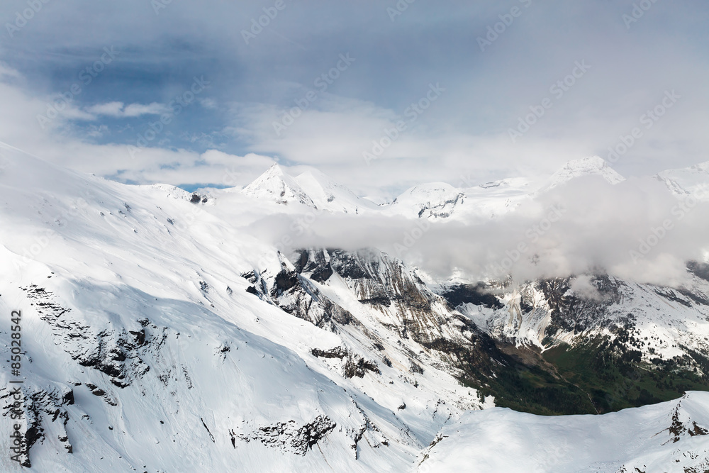 snow-capped Alps