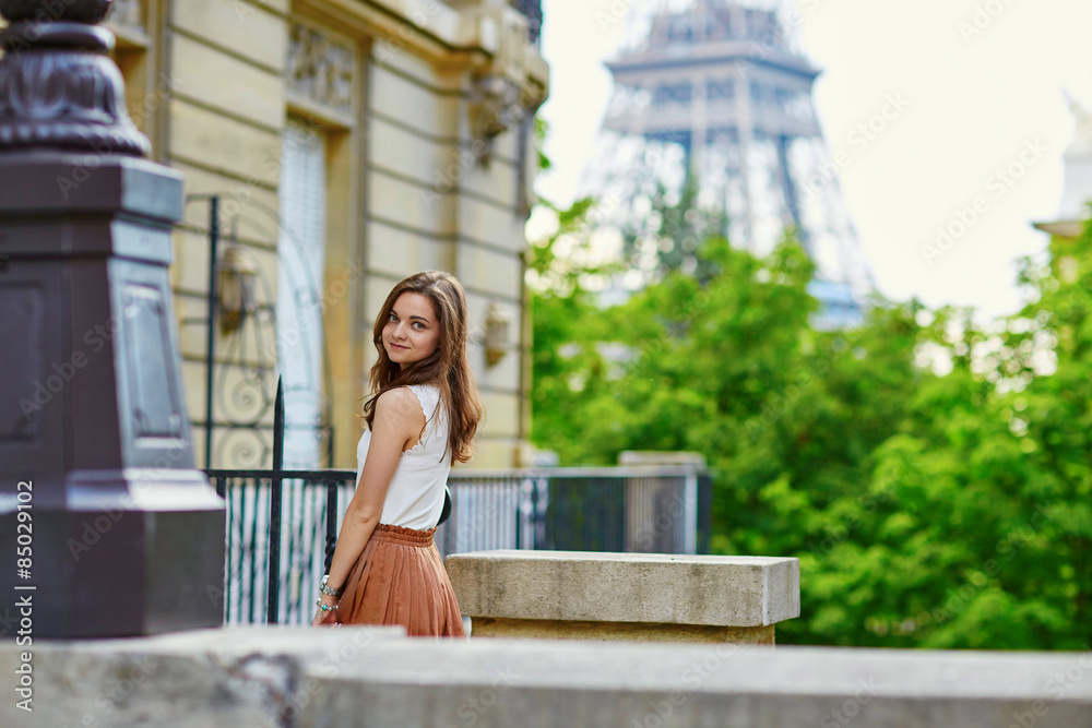 Beautiful young Parisian woman Beautiful young Parisian woman
