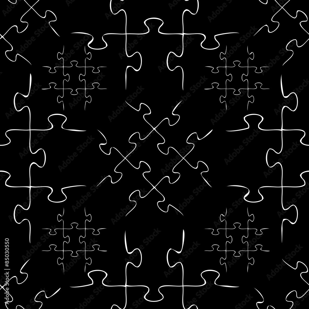 Puzzle seamless pattern Puzzle seamless pattern