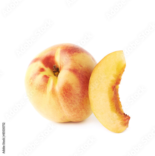 Ripe nectarine fruit isolated