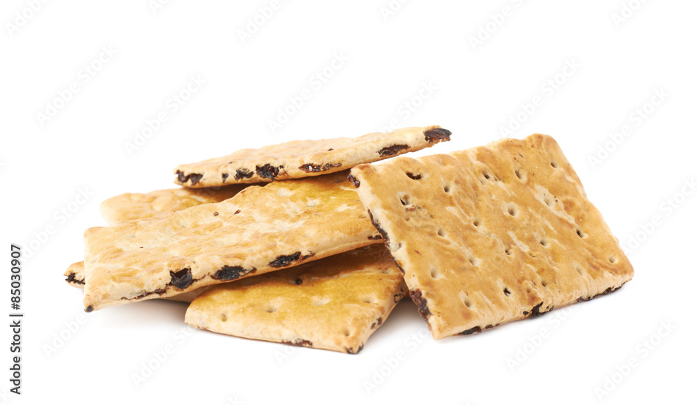Pile of multiple raisin cookies Pile of multiple raisin cookies