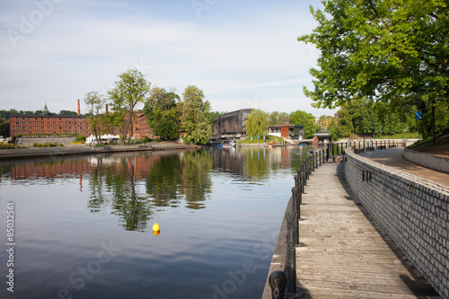 Mill Island and Brda River in Bydgoszcz