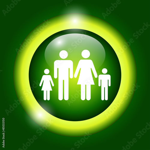 family icon. Flat design style eps 10.