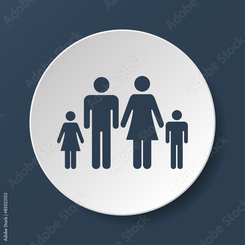 family icon. Flat design style eps 10.