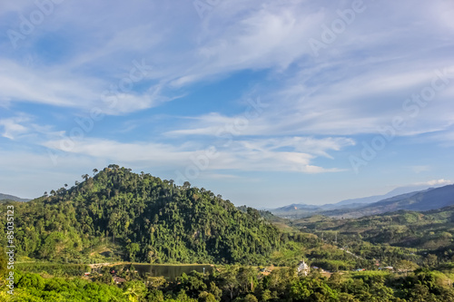 Krungshing view point and sky in Nakhon Si Thammarat, Thailand photo