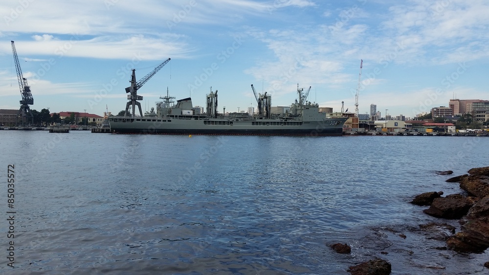 Navires de guerre, Wooloomooloo, Sydney, Australia