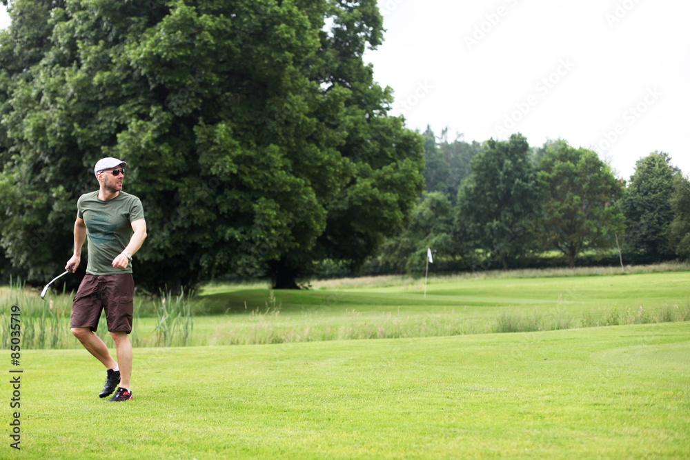 Golfspieler,mann, Golfer