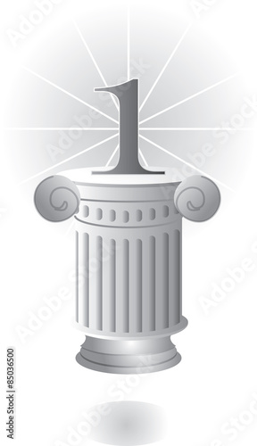 Pedestal with column