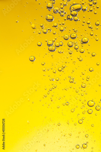 Oil bubbles in water