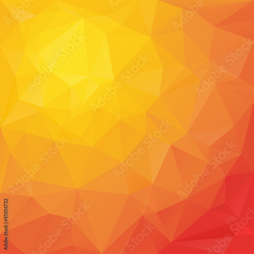 vector polygonal background triangular design reflection colors - red, orange, yellow