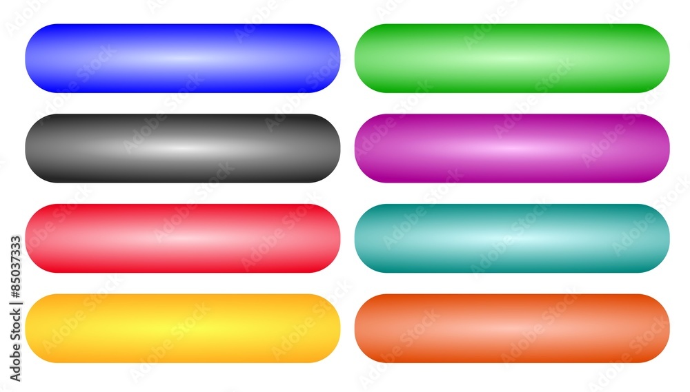 Simple glossy buttons Simple glossy buttons