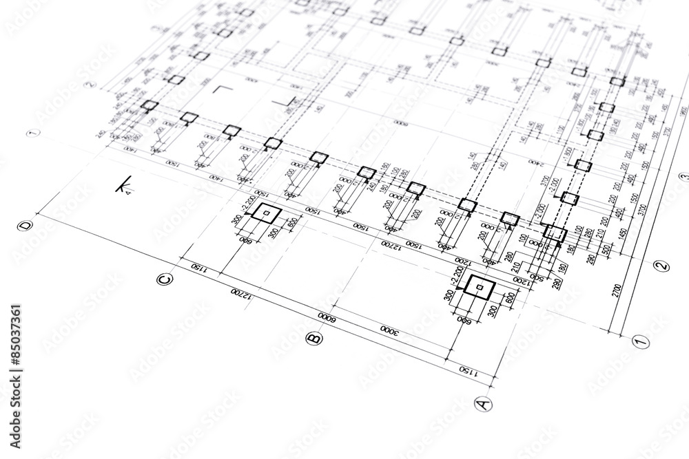 Fototapeta premium engineering blueprints