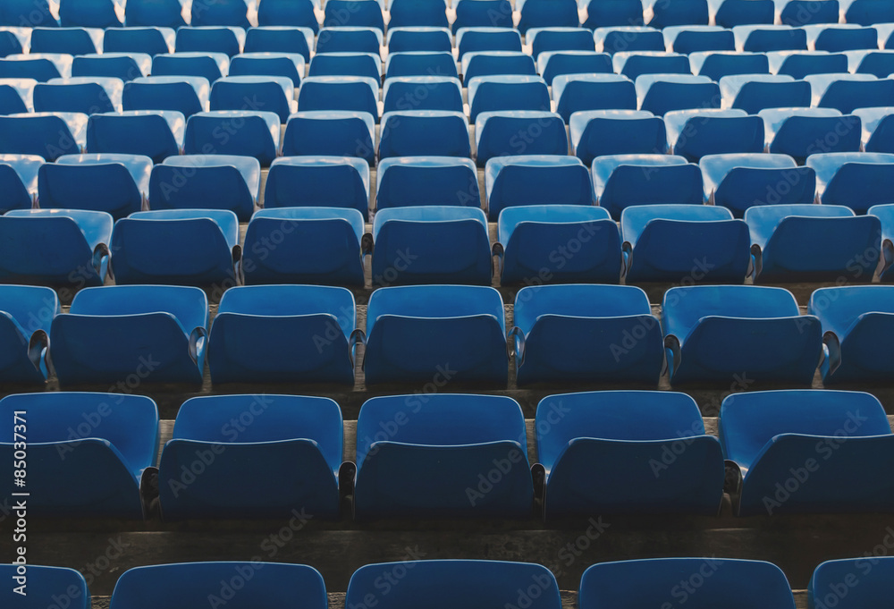 Naklejka premium Rows of empty seats