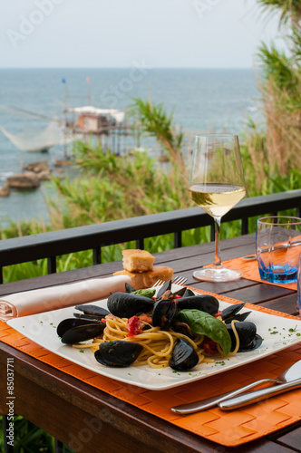 Cucina di pesce e costa dei trabocchi